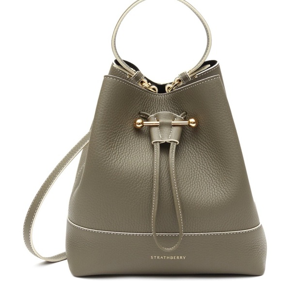 Strathberry Handbags - STRATHBERRY Lana Osette Midi - Slate with Vanilla Edge. NWOT